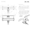 Am.Pm W01SC-U11-050-04SB MasterFlow Трап для душа линейный универс затвор Tile 50см цвет сталь мат