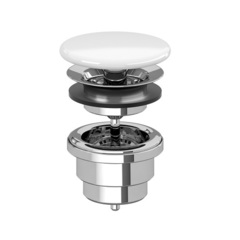 Villeroy&Boch 680800RW Незапираемый донный клапан с решеткой фото