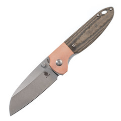 Фото Складной нож Kizer Deviant, сталь M390, рукоять Micarta