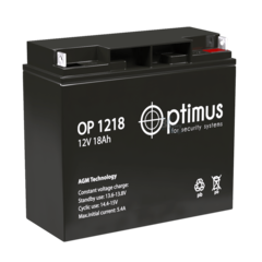Аккумулятор Optimus OP 1218 (AGM)