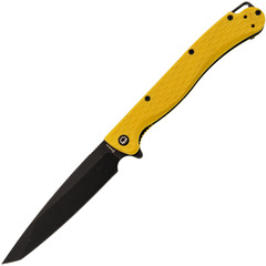 Фото Складной нож Daggerr Shogun Yellow BW DL, сталь 8Cr14MoV, рукоять FRN желтый