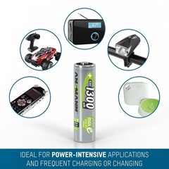 Аккумулятор АА/NiMH ANSMANN maxE 1.2V 1300mAh