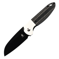 Фото Складной нож Kizer Deviant, сталь M390, рукоять Black Micarta/White G10