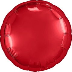 Шар Аг 18''/46 см, Круг, Красный, 1 шт.
