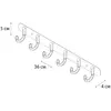 Fixsen Antik FX-1716 Планка 6 крючков, цвет: хром