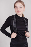 Детский утеплённый лыжный костюм Nordski Jr. Drive black-orchid с высокой спинкой