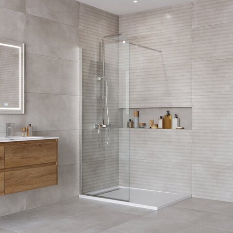 BelBagno Kraft KRAFT-L-1-70-C-CR Душевая перегородка, цвет: хром