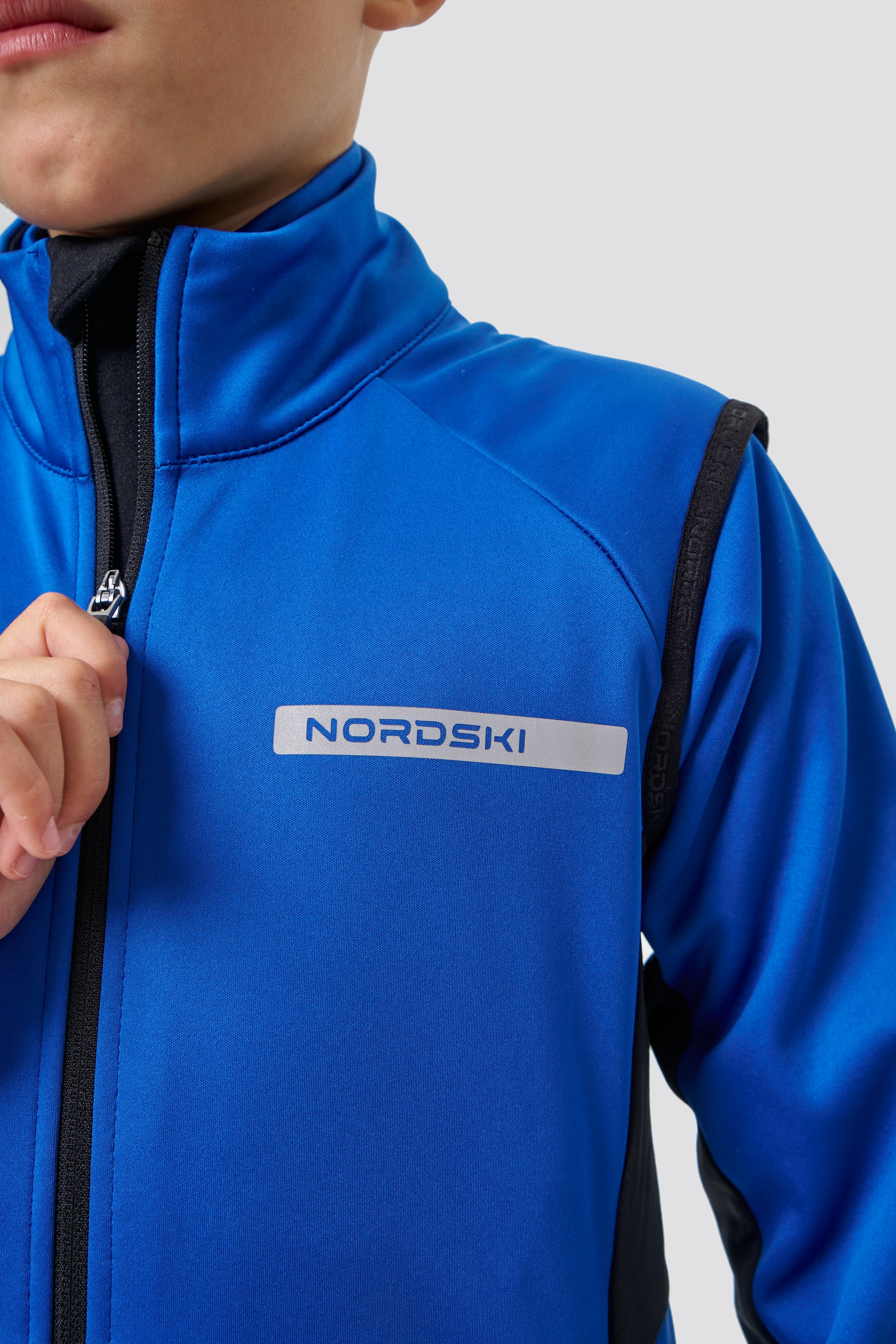 Детский тренировочный жилет Nordski Jr. Core true blue-black - 5