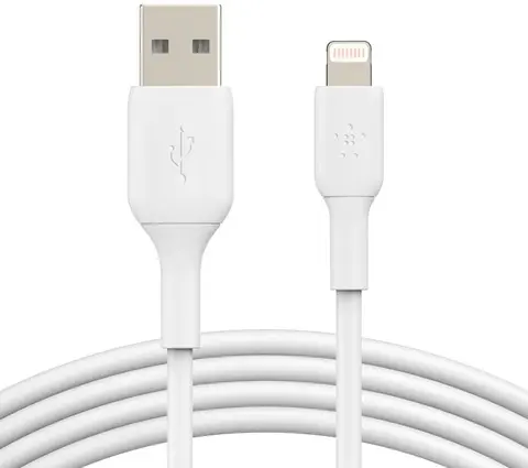 Кабель Belkin BoostCharge USB-A to Lightning Cable, 3м, белый