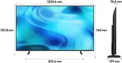 Телевизор LED Samsung 55" UE55U8000HUXPY черный/серый 4K Ultra HD 60Hz DVB-T2 DVB-C DVB-S2 USB WiFi Smart TV