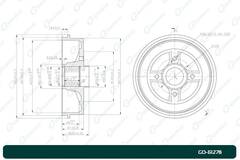 Барабан тормозной G-brake  GD-61278