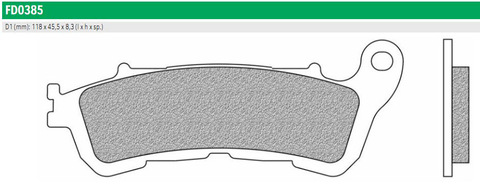 FD0385BT Тормозные колодки Newfren для HONDA (FDB2196P)
