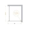 BelBagno Kraft KRAFT-L-1-80-C-CR Душевая перегородка, цвет: хром