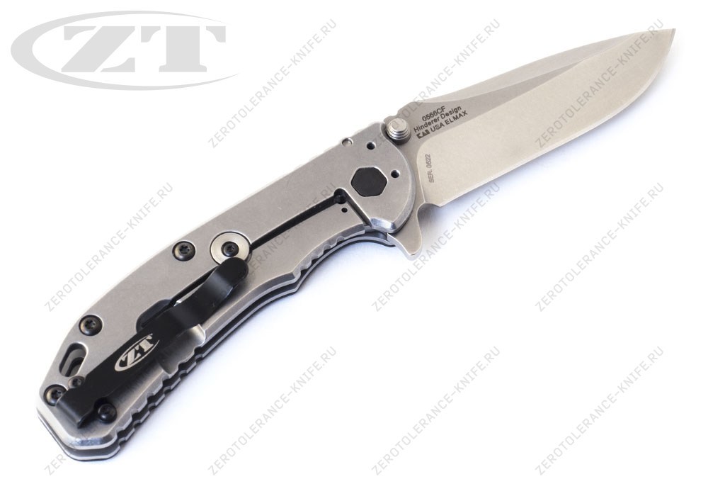 Нож ZERO TOLERANCE 0566CF Elmax Hinderer - фотография 