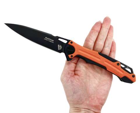 Складной нож Фантом BLACK , сталь D2, G10, 338-708406
