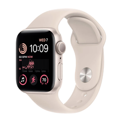 Умные часы Apple Watch SE (2022) GPS, 40mm, Aluminium Case with Sport Band S/M, Starlight (Сияющая звезда)