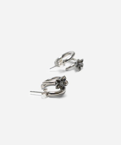 Серьги BABY PETUNIA DOUBLE HOOP SLV