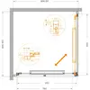 Cezares LUX-A-FS-1-90-C-GM Душевой уголок