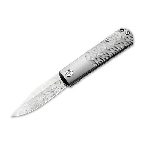 Складной нож Boker Meteorite Damast Platinum Edition, сталь дамаск, 110676DAM