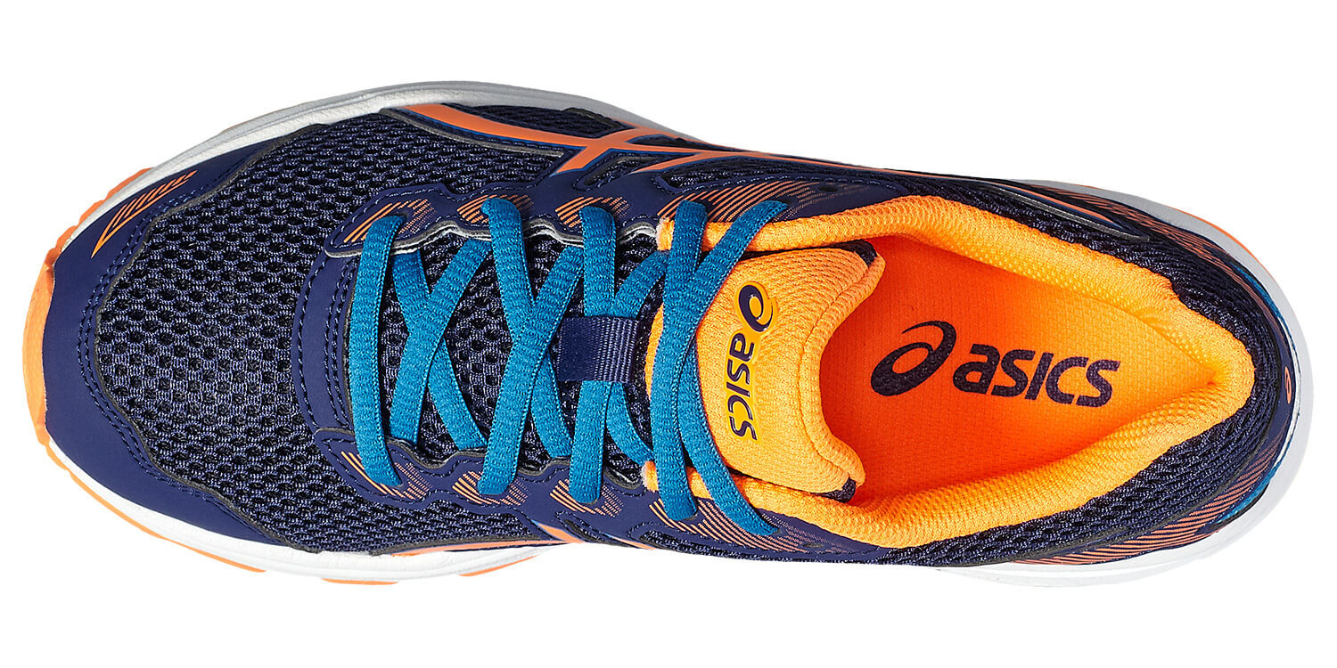 Asics Gt 1000 5 Gs беговые кроссовки подростковые синие-оранжевые - 4
