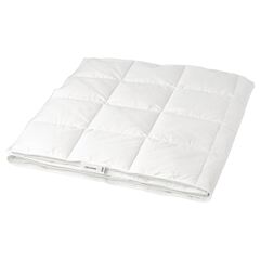 Полутороспальное одеяло IKEA FJALLHAVRE (ФЬЕЛЛЬХАВРЕ), Стеганое, Летнее, Всезезонное, Белый, 150х200 см