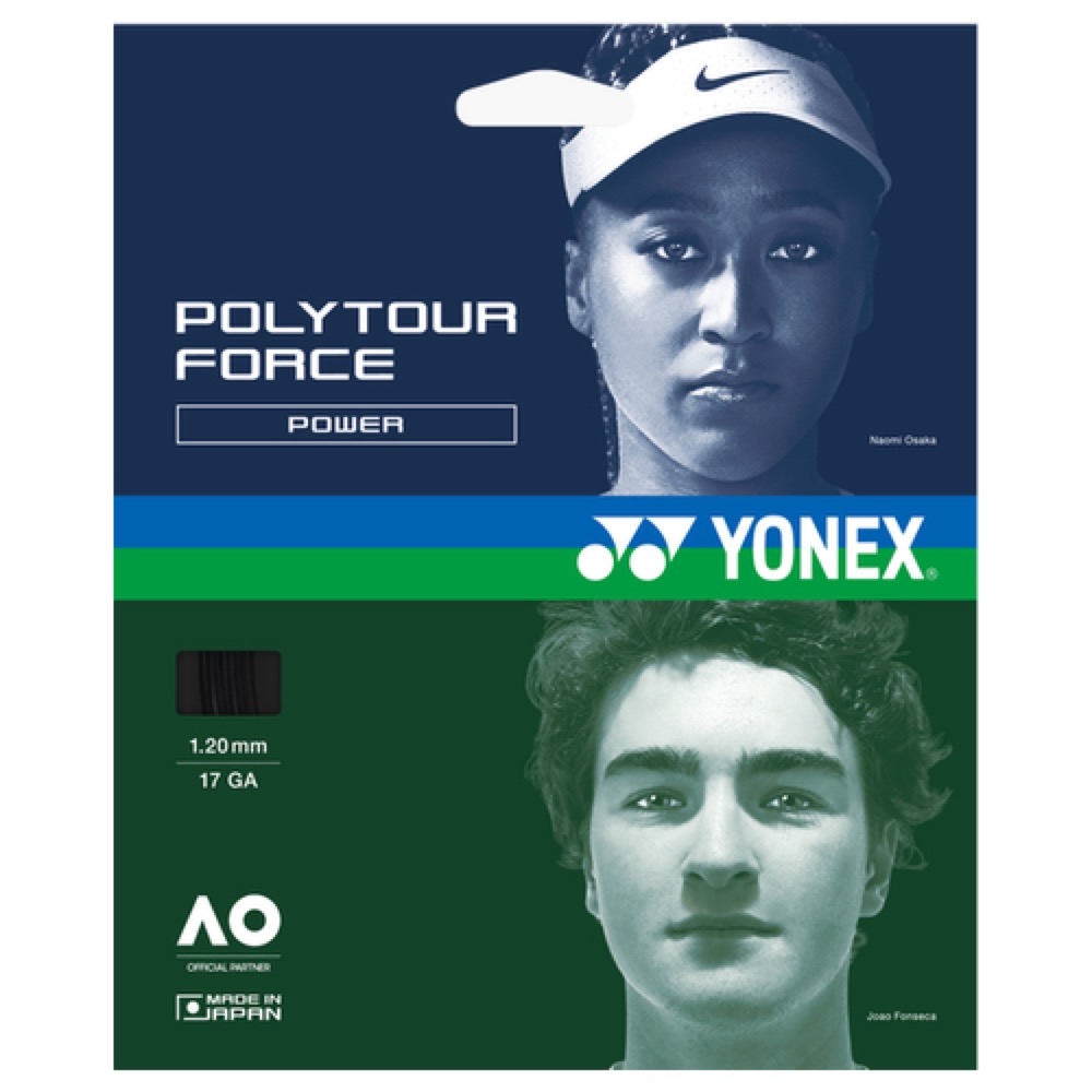 Струны Yonex POLY TOUR FORCE POWER BLACK (1.2мм / 12м)