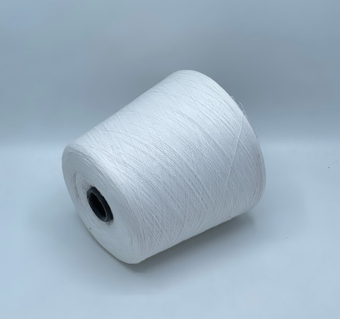 Бобинная пряжа,Cotton combed, 2540м. 100%Хлопок, Белый(691), 40826