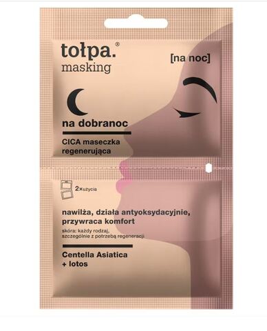 Tołpa MASKING Ночная регенерирующая CICA-маска для лица, 2x5мл