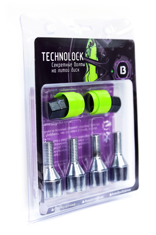 Секретные болты колеса TECHNOLOCK I3 М12x1.5x24 ключ=17/19 конус