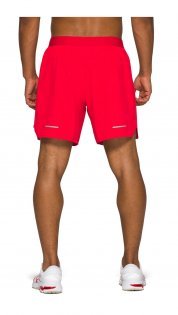 Asics Road 2 In 1 7" Short шорты для бега мужские красные - 2