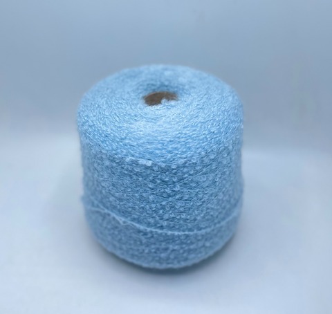 G&G Filati (пр.Италия),art-Kid Boucle 250м/100гр,70% Кид мохер 17% Меринос 13%Шелк, цвет-Небесно-голубой. арт.30352