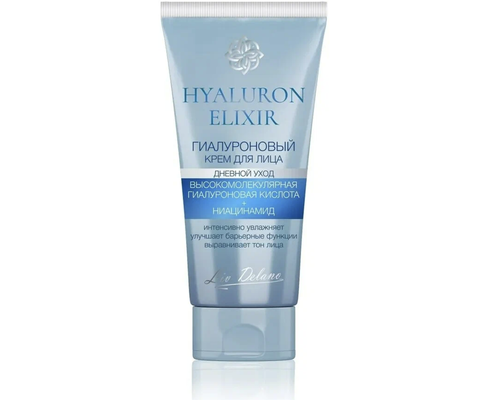 Hyaluron Elixir Гиалуроновый крем для лица дневной уход 50 г. (Liv-delano) — фото 3