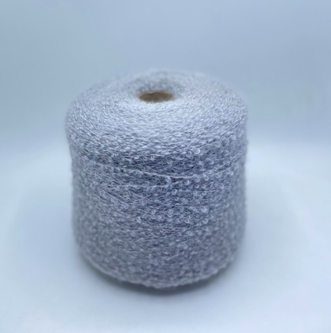 G&G Filati (пр.Италия),art-Kid Boucle 250м/100гр,70% Кид мохер 17% Меринос 13%Шелк, цвет-Серо-голубой. арт.26994