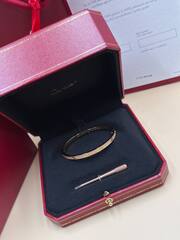 16237- Браслет LOVE small model pave lux качество white/rose/yellow VGOLD