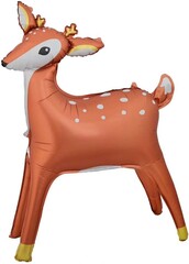Шар К Ходячая фигура, Лесной Олень, Золотые рожки, 49''/124 см, 1 шт. (В упаковке)