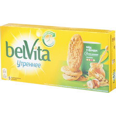 Печенье песочное Юбилейное BelVita Утреннее мед и фундук 225 г