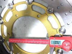 Диск тормозной передний на Yamaha MT01 2005-2006 г.в., золотой
