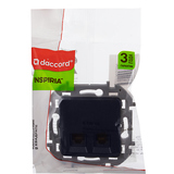 Розетка компьютерная двойная RJ45 категория 6 UTP - Legrand Inspiria - антрацит — фото 2