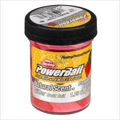 ПАСТА Berkley PowerBait Trout Bait Fruits Strawberry Dream 50G BGTSDR2 (Клубника) красный/розовый с блёстками, 6шт/уп.