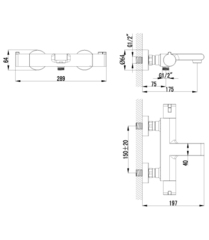 Смеситель для ванны термостатический LEMARK YETI – LM7832C