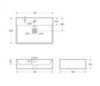 BelBagno BB1340 Раковина керамическая накладная, 36x51, цвет: белый