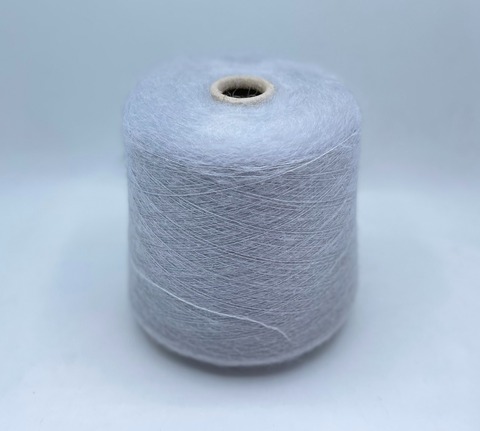 Бобинная пряжа (пр.Италия). 950м/100гр, 75%Кид-мохер 25%Шелк, цвет-Серый, арт.27532