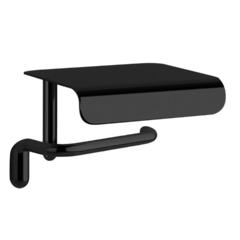 Gessi Goccia 38049#099 Держатель для туалетной бумаги с крышкой, цвет: черный фото