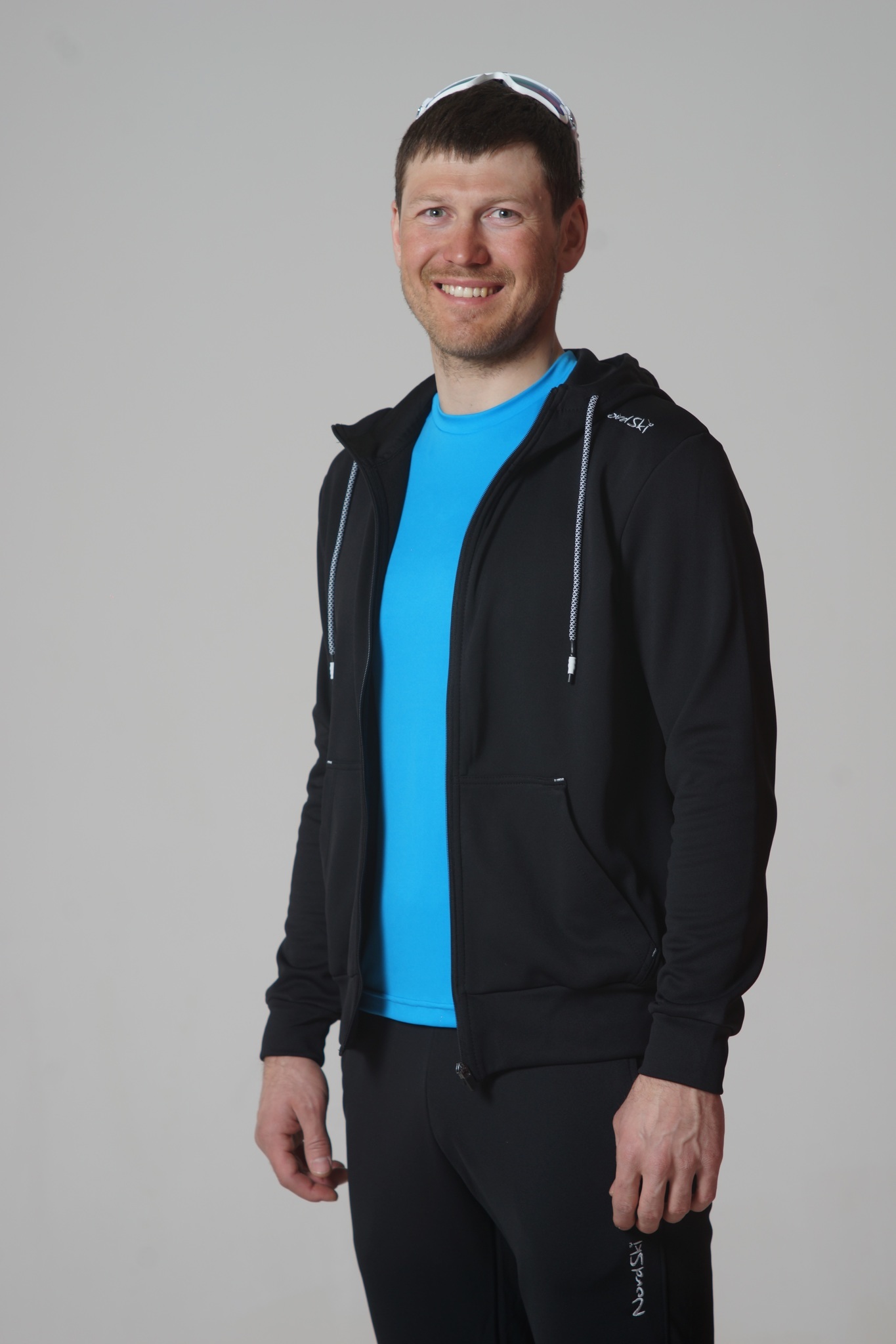 Nordski Base Zip Hood детская толстовка черная