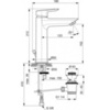 Ideal Standard Tesi A6563AA Смеситель для раковины с высоким изливом и донным клапаном