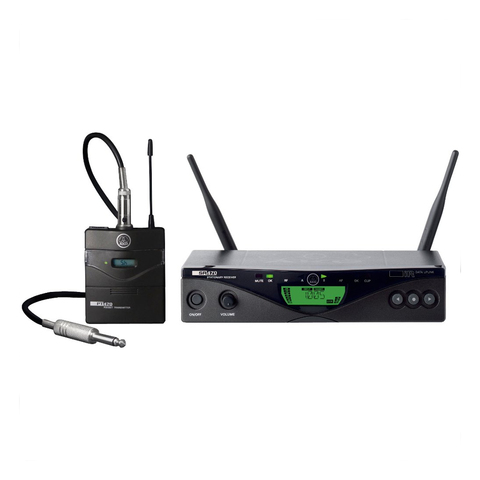AKG WMS470 INSTR SET инструментальная радиосистема BD8 с приёмником SR470 и портативным передатчиком, в комплекте гитарный шнур