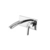 Lemark LM3526C Встраиваемый смеситель для раковины, настенный, длина излива 18 см, латунь/хром