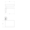 Gessi Goccia 38049#099 Держатель для туалетной бумаги с крышкой, цвет: черный