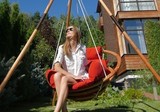 Подвесное деревянное кресло Майя Set
