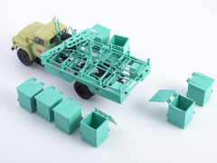 GAZ-53 M-30 Container garbage truck beige-turquoise 1:43 Start Scale Models (SSM)